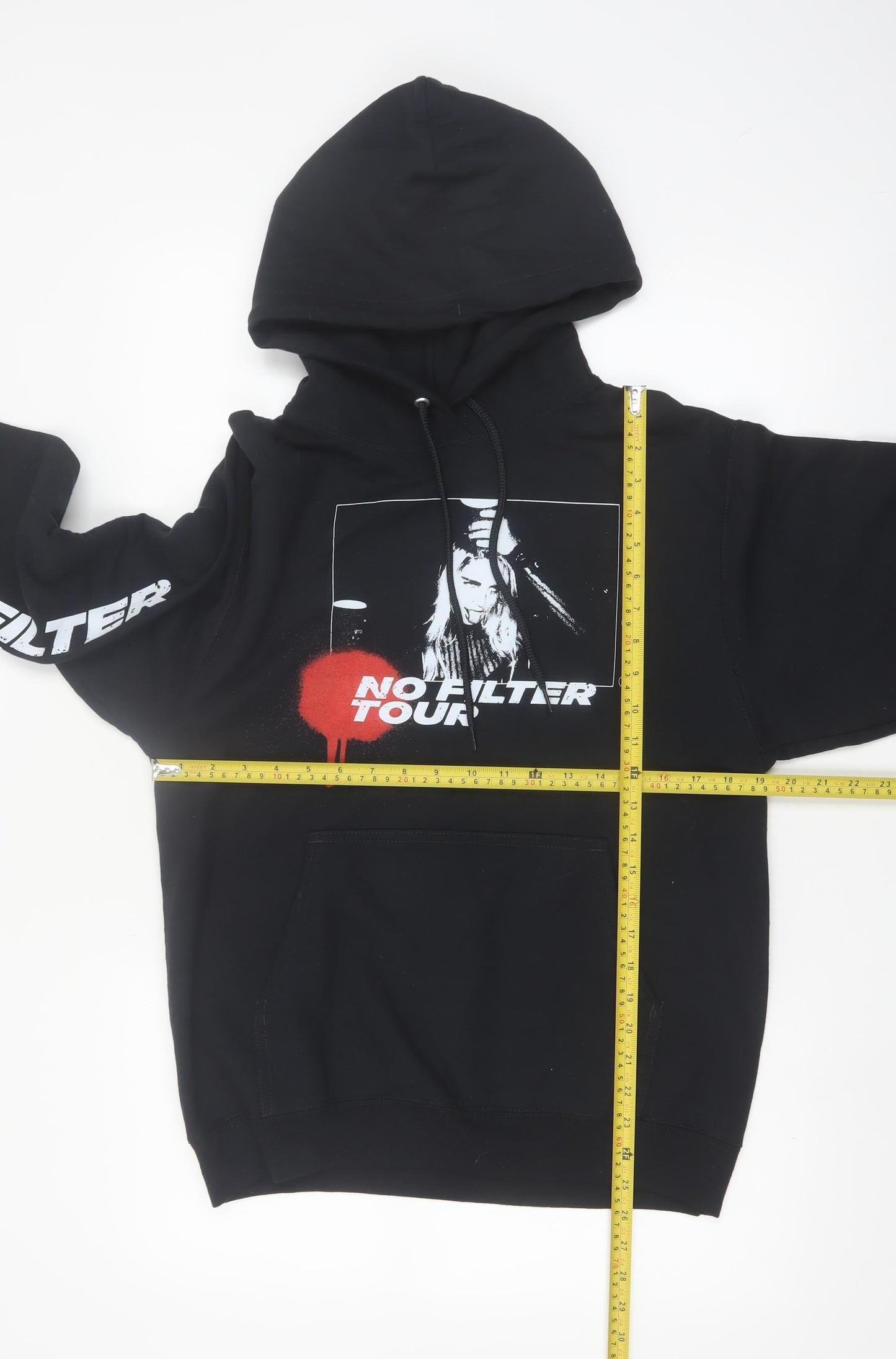Port & Company Men's Black No Filter Tour Pullover Hoodie Small