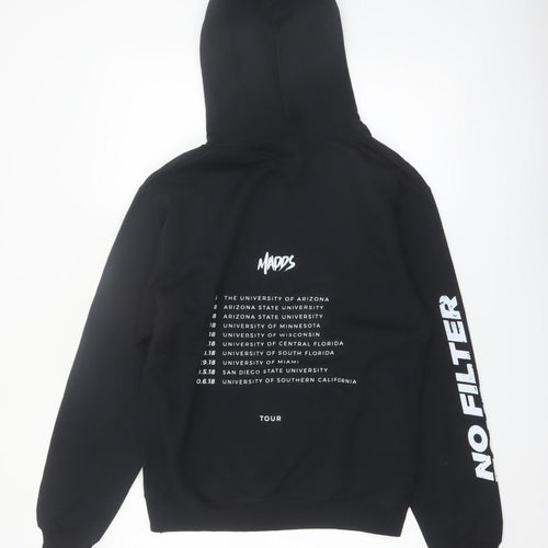 Port & Company Men's Black No Filter Tour Pullover Hoodie Small