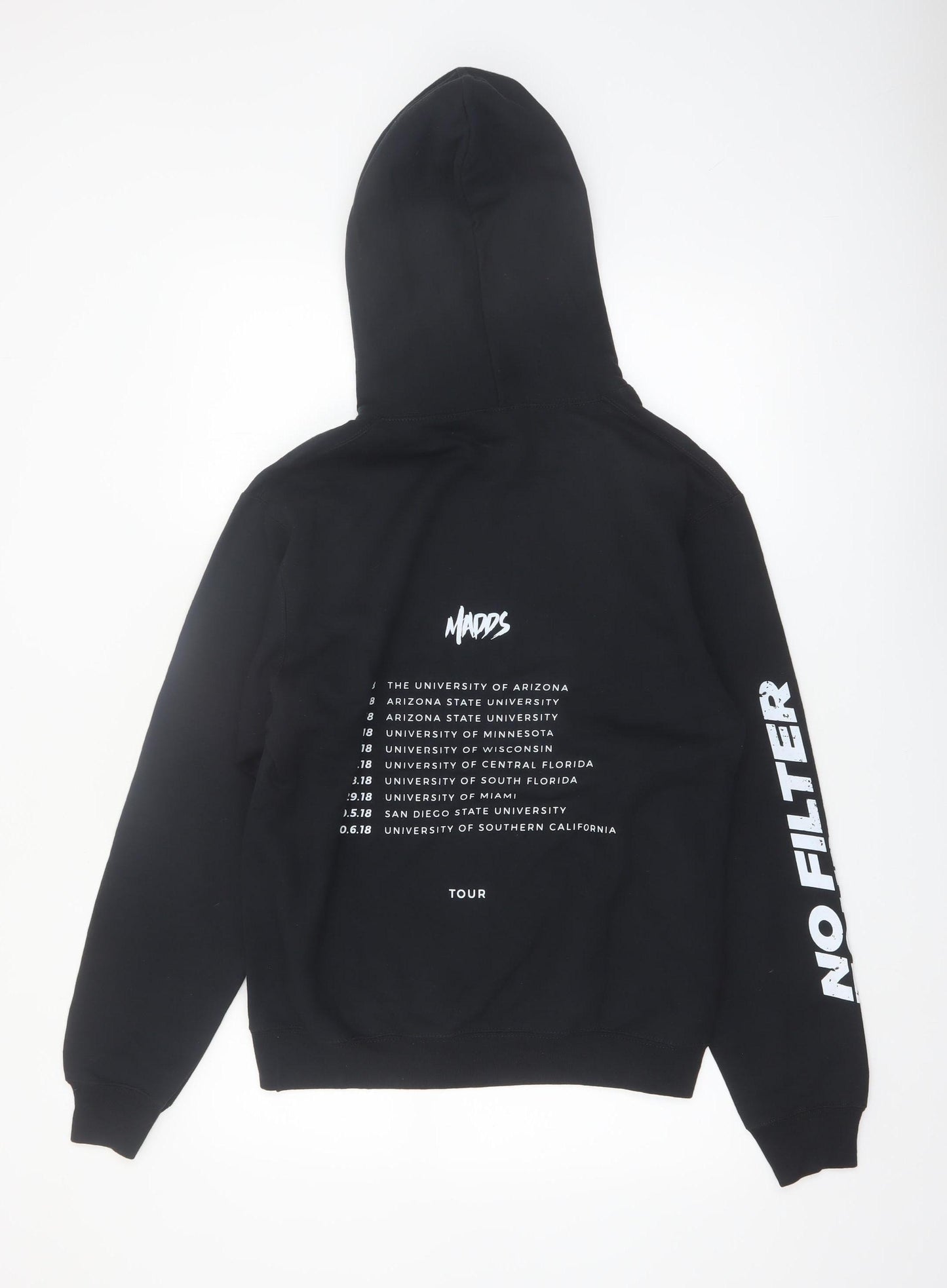 Port & Company Men's Black No Filter Tour Pullover Hoodie Small