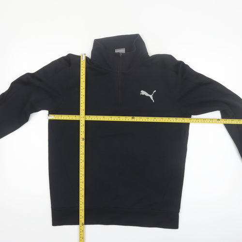 Puma Men's Black M 1/2 Zip High Neck Sports Sweatshirt