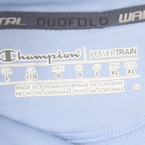 Champion Women Blue Pullover Sweatshirt Size L Warm Control
