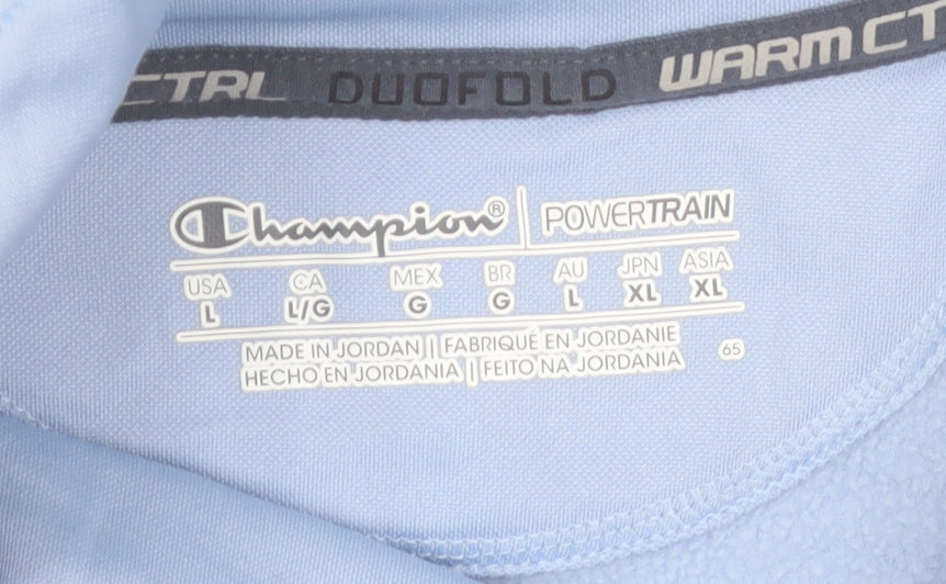 Champion Women Blue Pullover Sweatshirt Size L Warm Control