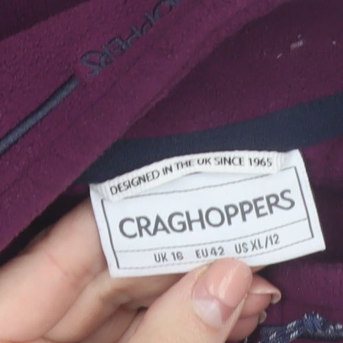 Craghoppers Women’s Purple Fleece Pullover Sweatshirt UK 18