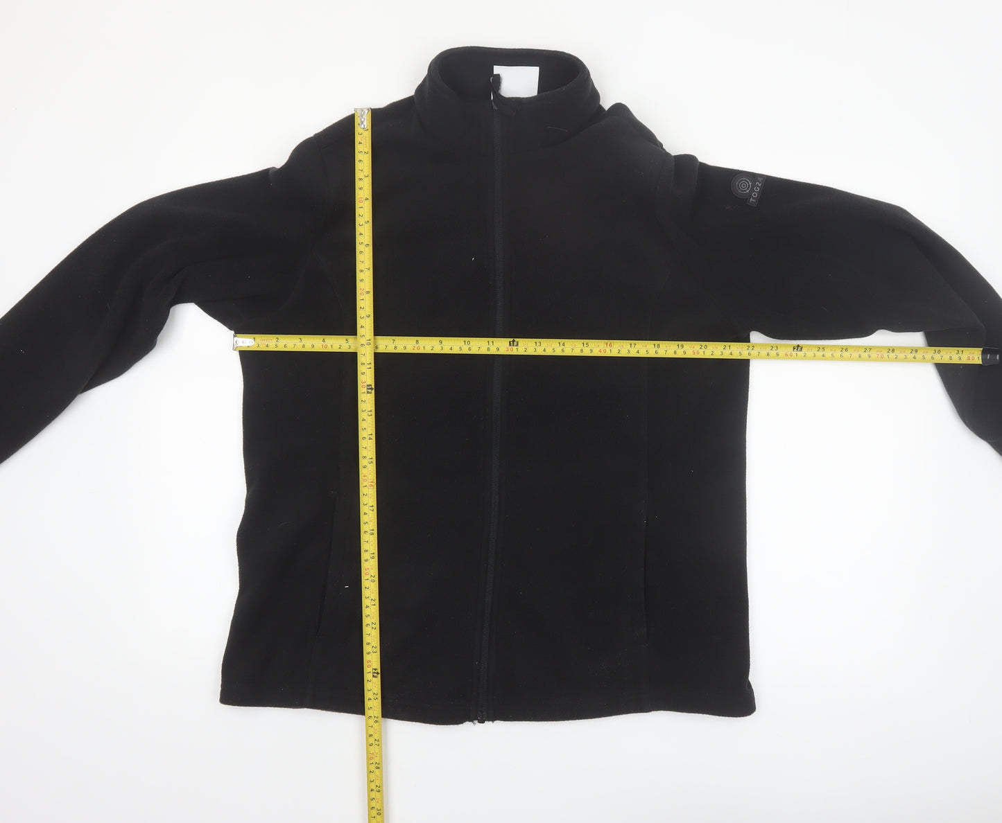 TOG24 Women's Black Fleece Full Zip Jacket Size 14