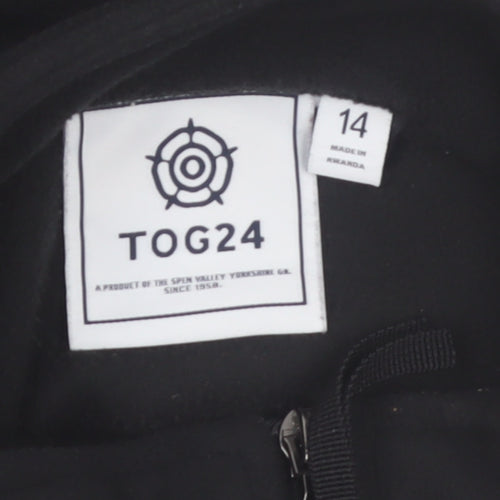 TOG24 Women's Black Fleece Full Zip Jacket Size 14