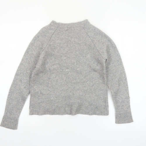 Zadig & Voltaire Women Grey Cashmere Amour Jumper Size S