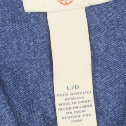 Dockers Men’s Blue 1/2 Zip Acrylic Jumper Size L