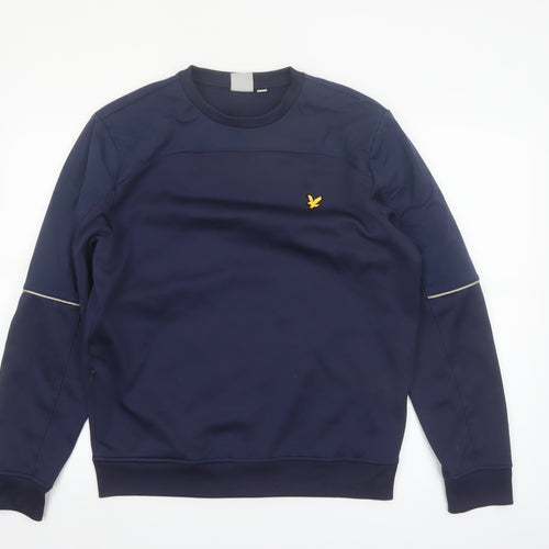Lyle & Scott Men’s Blue Crew Neck Pullover Sweatshirt M Sports Style
