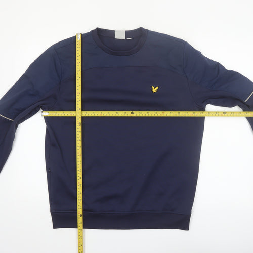 Lyle & Scott Men’s Blue Crew Neck Pullover Sweatshirt M Sports Style