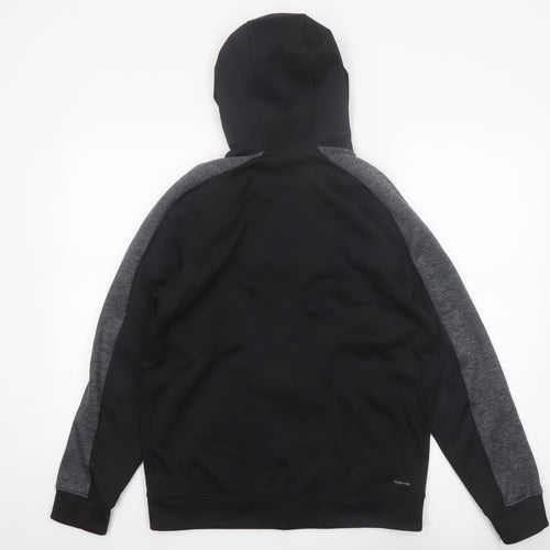 Adidas Men’s Black Full Zip Hoodie Size M Regular Fit Sportswear