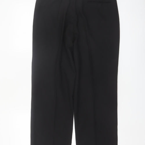 Marks and Spencer Men's Black 32x31 Regular Fit Dress Trousers