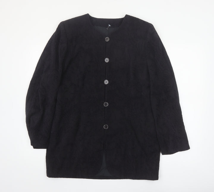 Marks and Spencer Women’s Black Classic Long Sleeve Mid-Length Coat Size 16