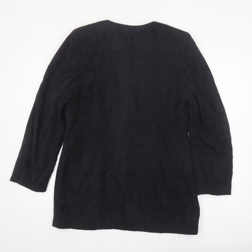 Marks and Spencer Women’s Black Classic Long Sleeve Mid-Length Coat Size 16