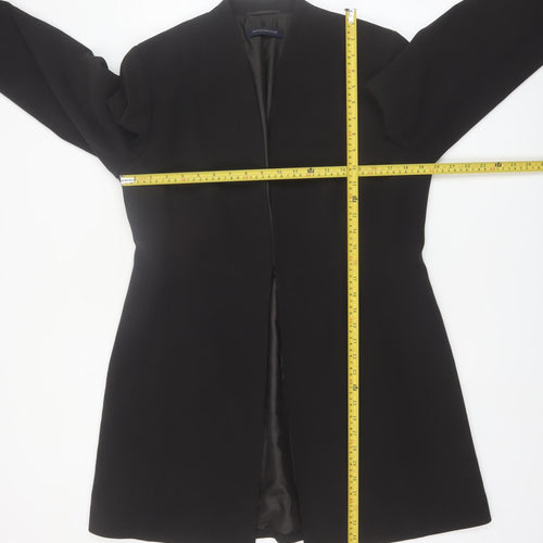 Windsmoor Women Black Size 16 Long Overcoat Classic Style