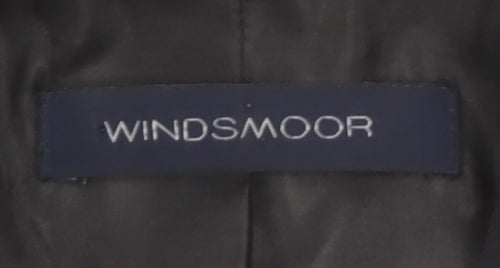 Windsmoor Women Black Size 16 Long Overcoat Classic Style