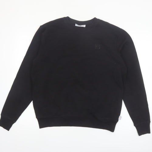 Fila Men's Black Crew Neck Pullover Sweatshirt Size M