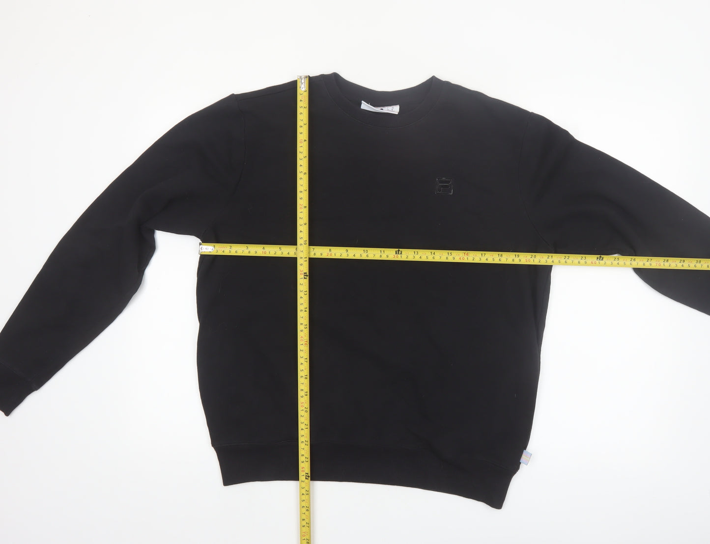 Fila Men's Black Crew Neck Pullover Sweatshirt Size M
