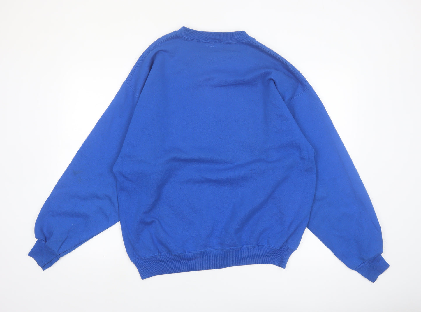 Satin Studio Men's Blue Eagle Graphic Pullover Sweatshirt XL