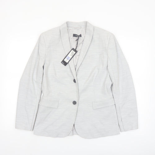 Marks and Spencer Autograph Women’s Grey Blazer UK 8 Classic Tailored Jacket