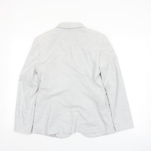 Marks and Spencer Autograph Women’s Grey Blazer UK 8 Classic Tailored Jacket