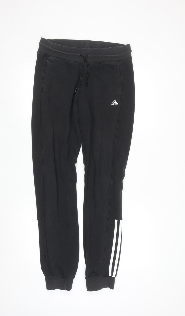 Adidas Men's Black Sport Essentials Jogger Trousers M/L Climalite