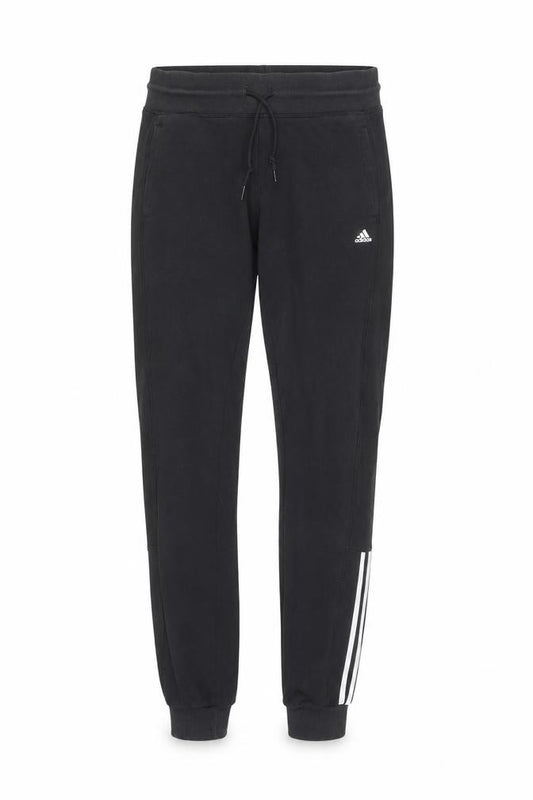 Front view of Adidas Men's Black Sport Essentials Jogger Trousers M/L Climalite