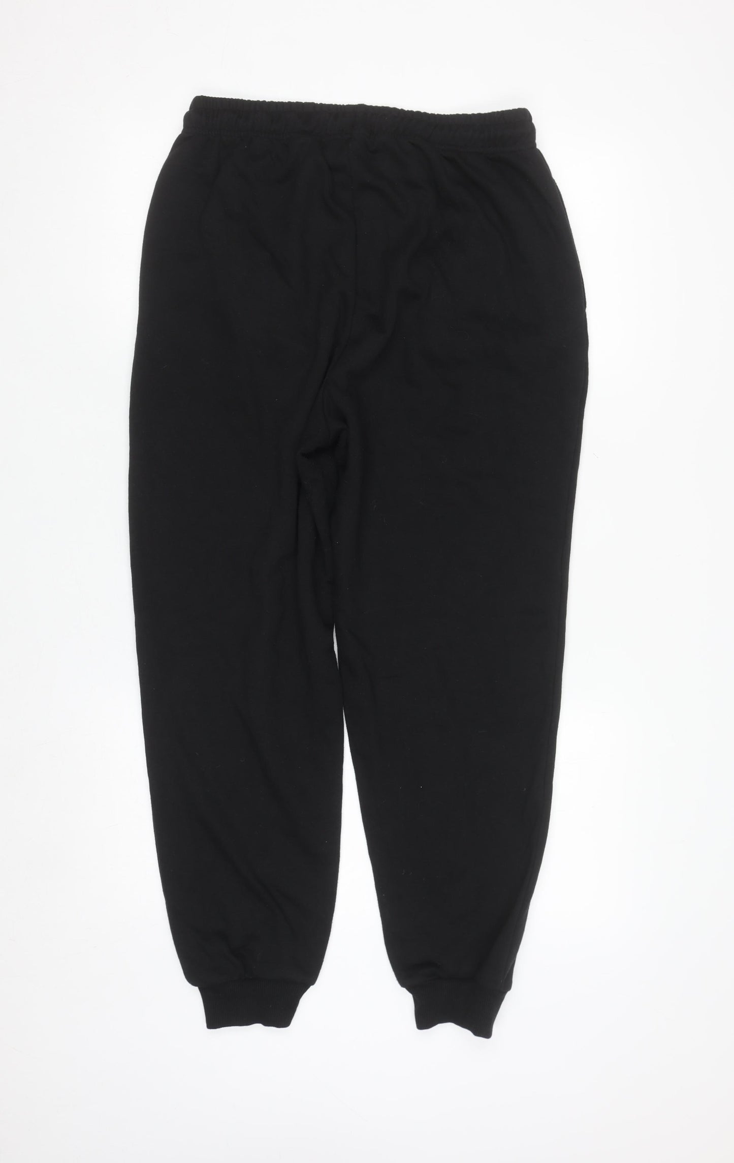 Boohoo Womens Black Jogger Sweatpants Size 12 Elastic Waist