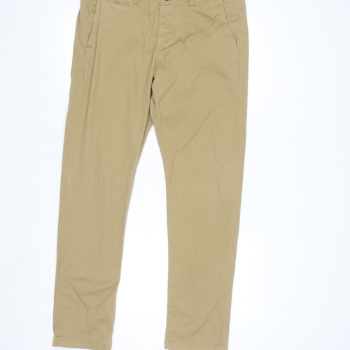 Produkt Men's Beige Chino Trousers 33/32 Slim Fit Cotton Stretch