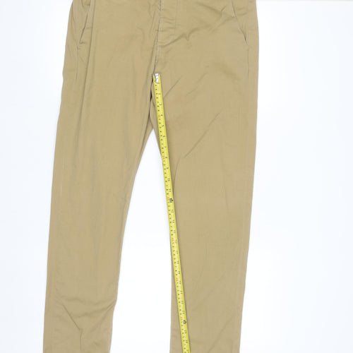 Produkt Men's Beige Chino Trousers 33/32 Slim Fit Cotton Stretch