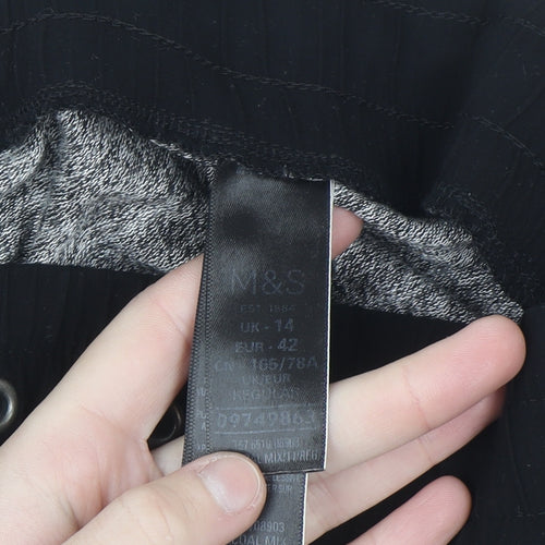 Marks and Spencer Womens Grey Size 14 Jogger Trousers