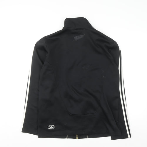 Adidas All Blacks Men's Black Track Jacket Size S Rugby Style