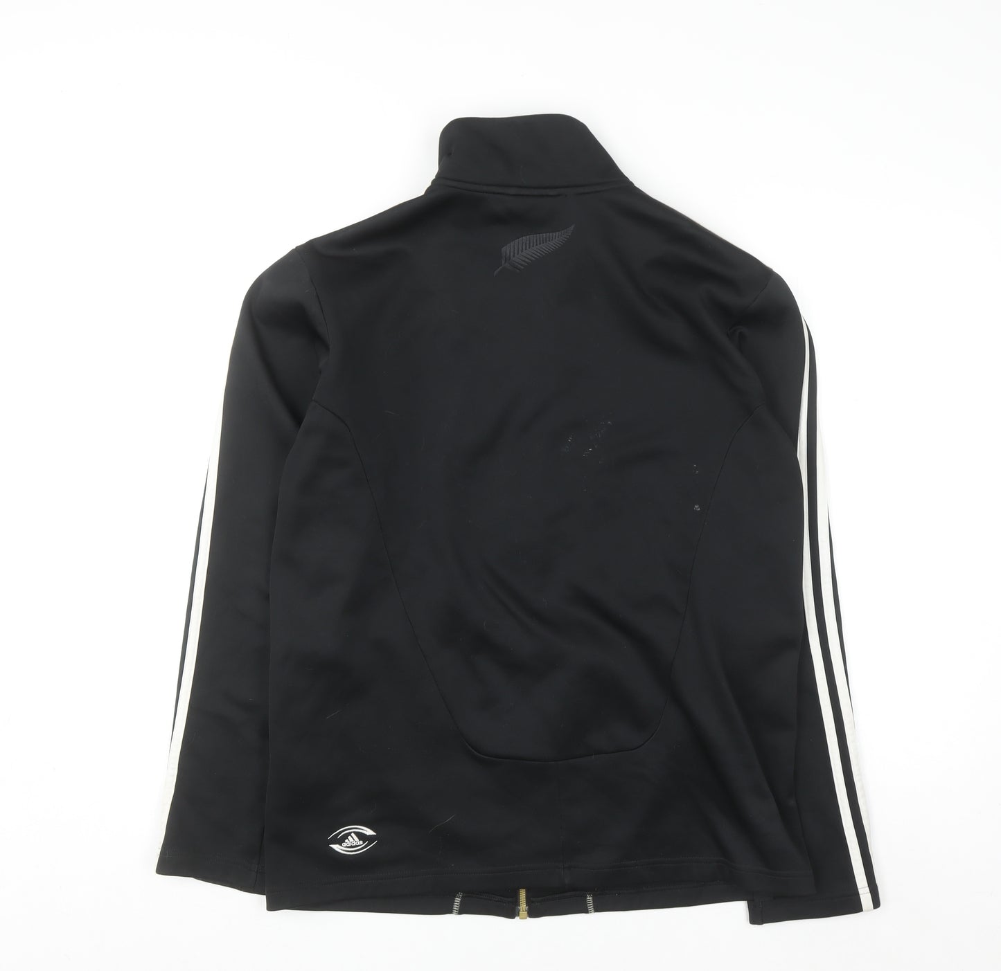 Adidas All Blacks Men's Black Track Jacket Size S Rugby Style