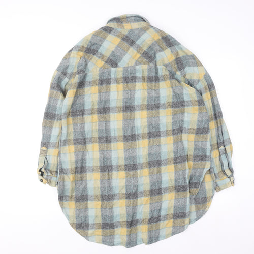 Next Women’s Multicoloured Flannel Check Tunic Shirt Size 12