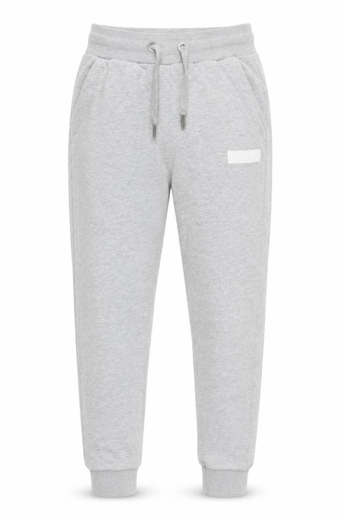 Front view of Björn Borg Men's Grey Jogger Sweatpants S Regular Fit Tapered
