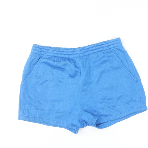Sports Action Blue Womens Small Athletic Knit Shorts