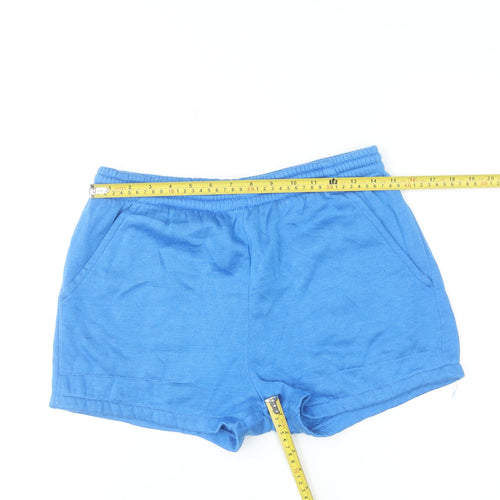 Sports Action Blue Womens Small Athletic Knit Shorts