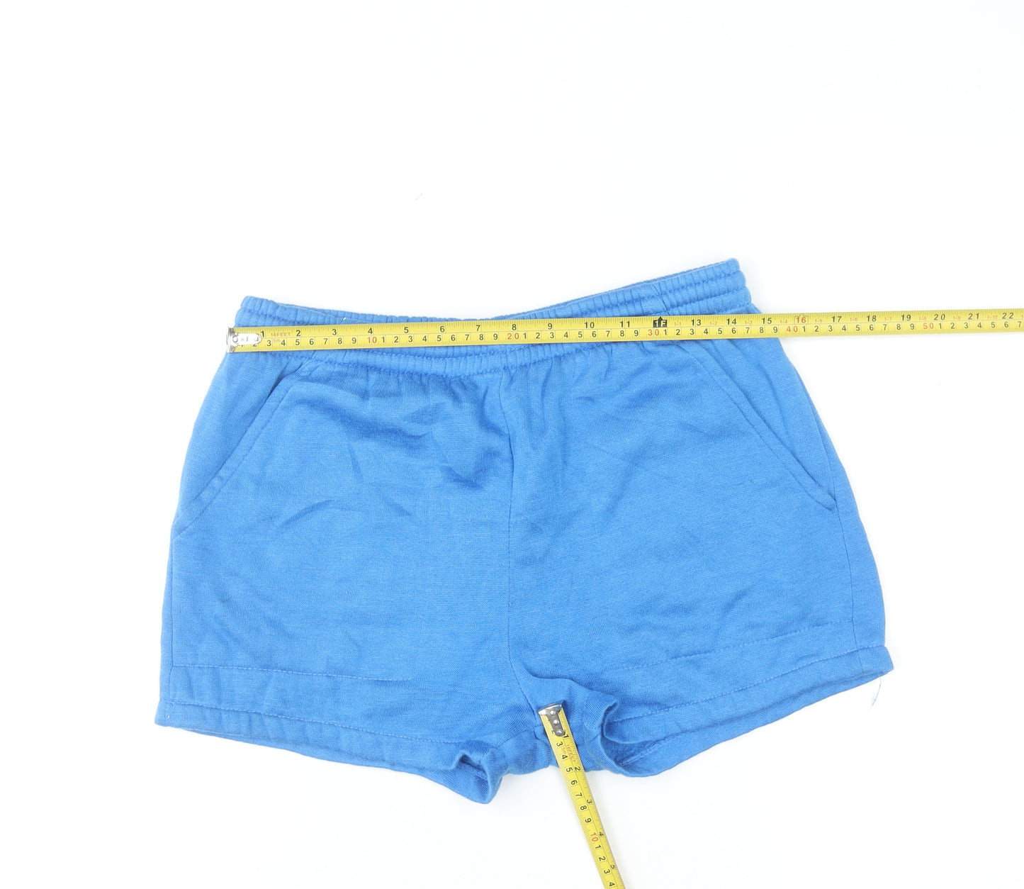 Sports Action Blue Womens Small Athletic Knit Shorts
