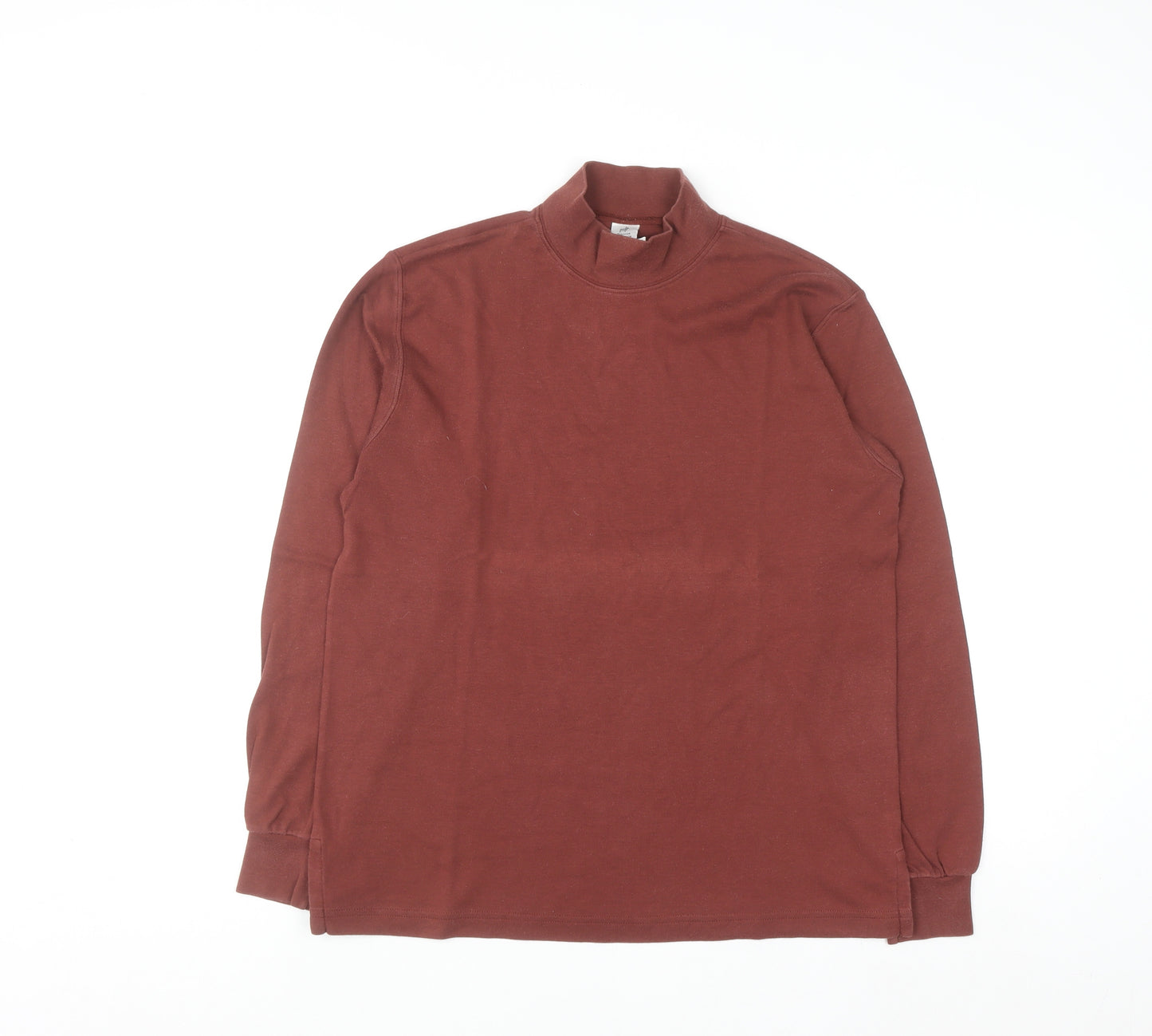 Peruvian Connection Men’s Brown Pima Cotton Long Sleeve Top M