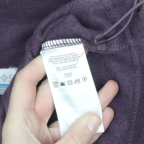 Columbia Women's Purple Full Zip Fleece Jacket Size L