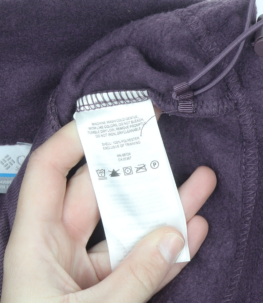 Columbia Women's Purple Full Zip Fleece Jacket Size L