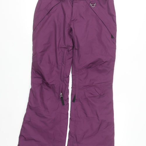 Sweet Women's Purple Snow Pants S Waterproof Insulated Winter Trousers