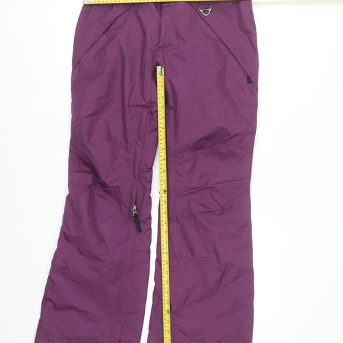 Sweet Women's Purple Snow Pants S Waterproof Insulated Winter Trousers