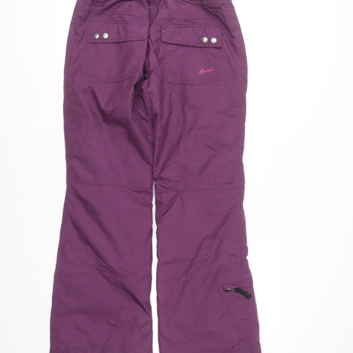 Sweet Women's Purple Snow Pants S Waterproof Insulated Winter Trousers
