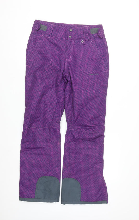 Arctix Women's Purple Insulated Waterproof Snow Pants M Regular Fit