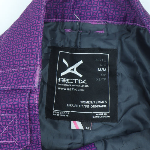 Arctix Women's Purple Insulated Waterproof Snow Pants M Regular Fit