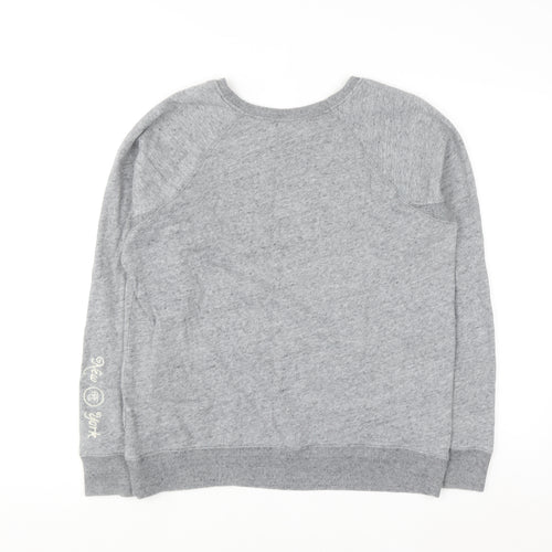 Abercrombie & Fitch Women’s Grey Logo Crew Neck Sweatshirt L