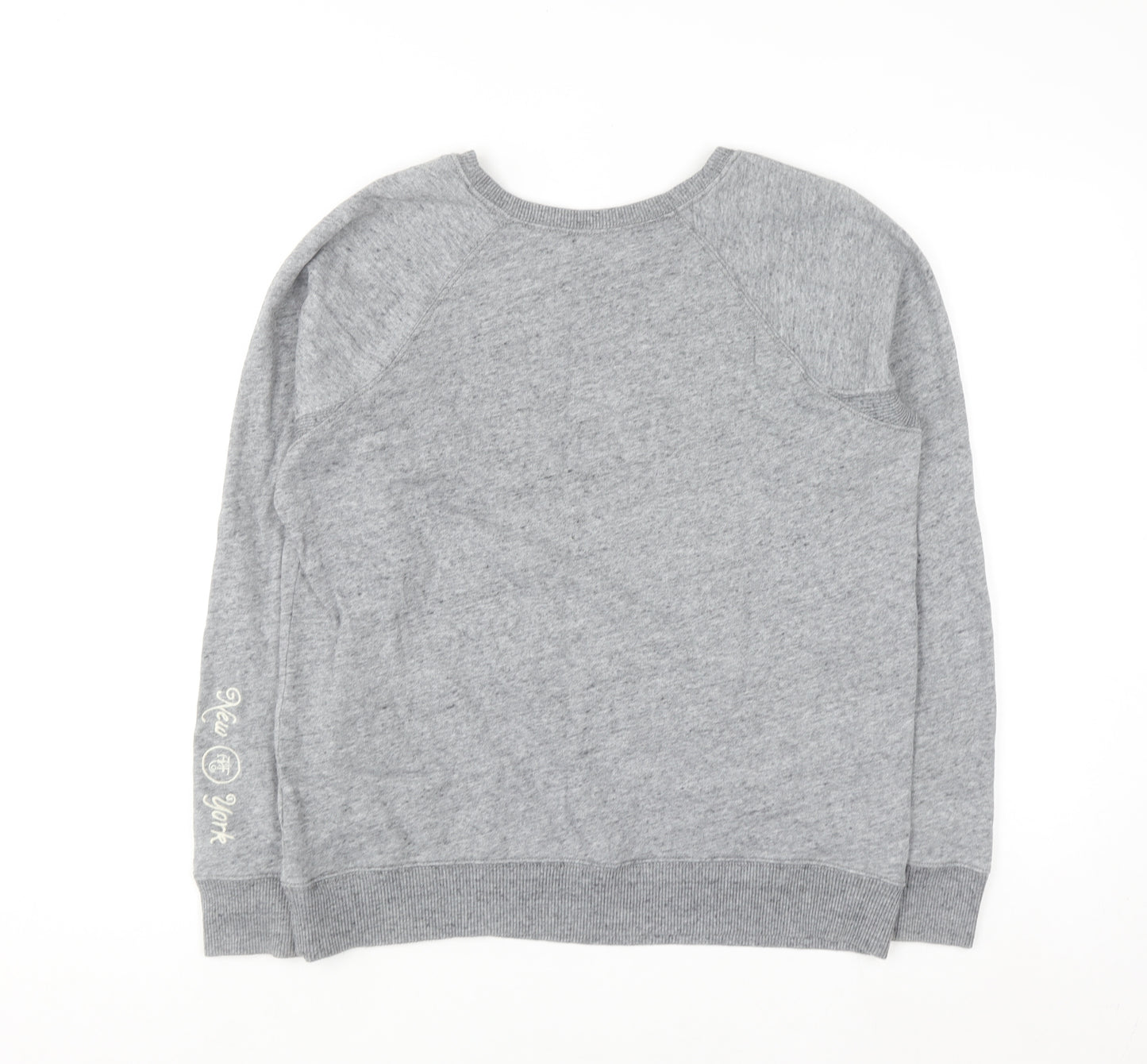 Abercrombie & Fitch Women’s Grey Logo Crew Neck Sweatshirt L