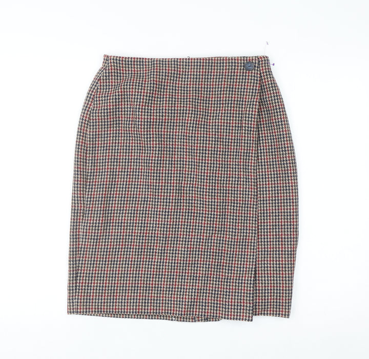 Leslie Fay Women’s Multicoloured Wool Tweed Pencil Skirt Size 12 Petite