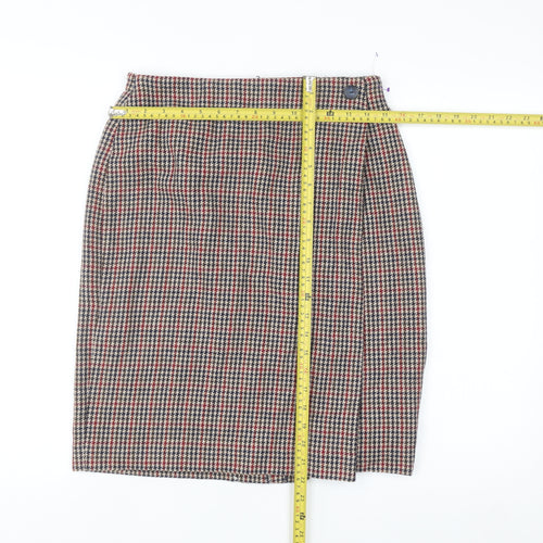 Leslie Fay Women’s Multicoloured Wool Tweed Pencil Skirt Size 12 Petite