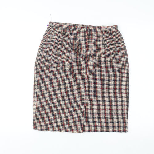 Leslie Fay Women’s Multicoloured Wool Tweed Pencil Skirt Size 12 Petite